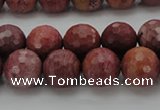 CRC804 15.5 inches 12mm faceted round Brazilian rhodochrosite beads