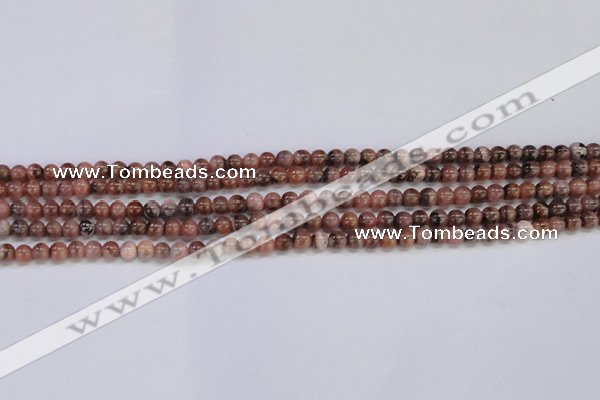 CRC911 15.5 inches 4mm round natural rhodochrosite beads