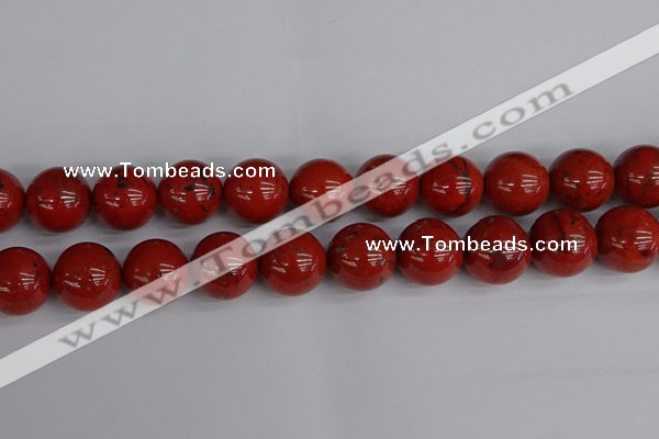 CRE317 15.5 inches 18mm round red jasper beads wholesale