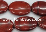 CRE51 15.5 inches 22*30mm oval red jasper beads wholesale