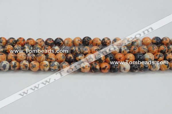 CRF325 15.5 inches 12mm round dyed rain flower stone beads wholesale