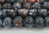 CRF332 15.5 inches 12mm round dyed rain flower stone beads wholesale