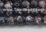 CRF337 15.5 inches 8mm round dyed rain flower stone beads wholesale
