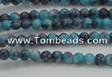 CRF452 15.5 inches 3mm round dyed rain flower stone beads wholesale