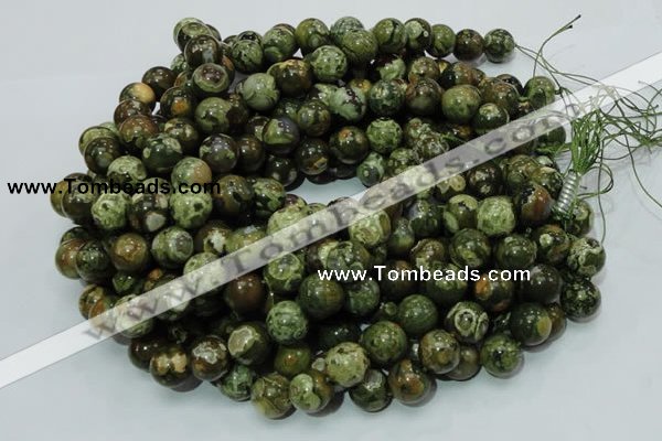 CRH100 15.5 inches 14mm round rhyolite beads wholesale