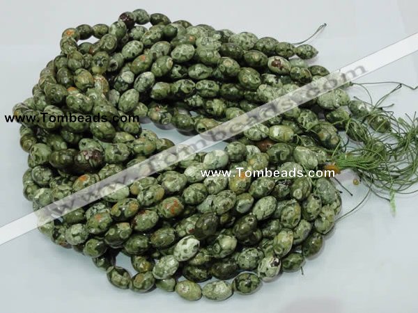 CRH105 15.5 inches 10*14mm rice rhyolite beads wholesale