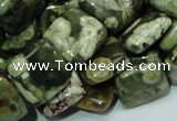 CRH18 15.5 inches 15*15mm square rhyolite beads wholesale