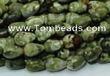 CRH63 15.5 inches 8*12mm faceted teardrop rhyolite beads wholesale