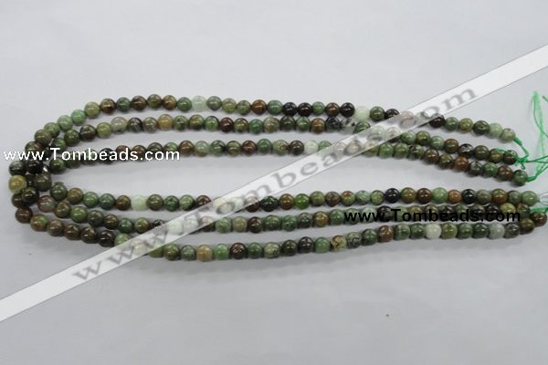 CRJ15 15.5 inches 6mm round african prase jasper beads wholesale
