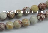CRM14 15.5 inches 8mm round red mud jasper beads wholesale