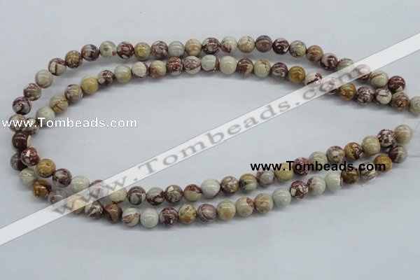 CRM14 15.5 inches 8mm round red mud jasper beads wholesale
