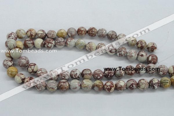 CRM15 15.5 inches 12mm round red mud jasper beads wholesale