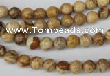 CRO09 15.5 inches 6mm round picture jasper beads wholesale
