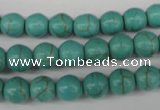 CRO133 15.5 inches 8mm round synthetic turquoise beads wholesale