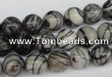 CRO188 15.5 inches 10mm round black water jasper beads wholesale