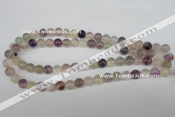CRO235 15.5 inches 10mm round rainbow fluorite beads wholesale