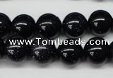 CRO310 15.5 inches 12mm round blue goldstone beads wholesale
