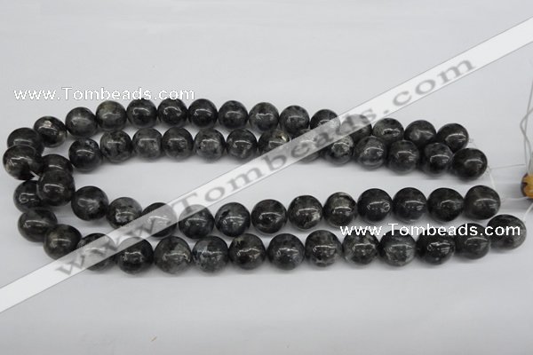 CRO399 15.5 inches 14mm round black labradorite beads wholesale