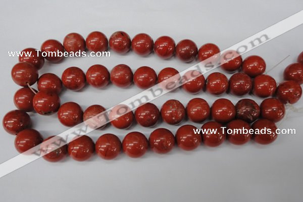 CRO483 15.5 inches 18mm round red jasper beads wholesale