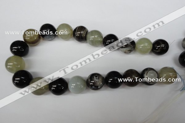 CRO532 15.5 inches 20mm round agate gemstone beads wholesale
