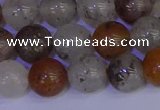CRO894 15.5 inches 12mm round mixed lodalite quartz beads wholesale