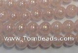 CRQ502 15.5 inches 8mm round AB-color rose quartz beads
