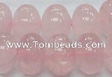 CRQ56 15.5 inches 14*20mm rondelle natural rose quartz beads