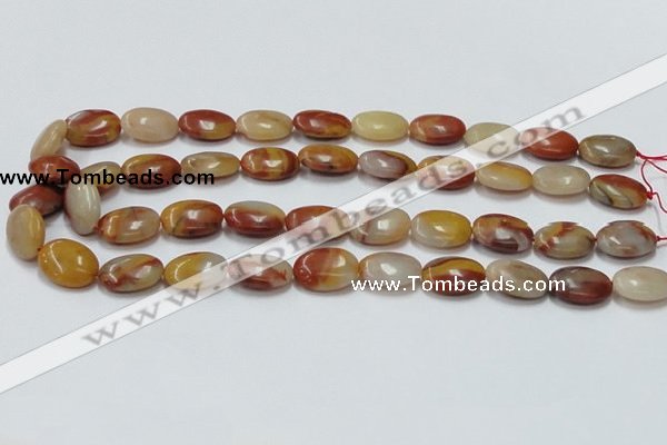 CRS17 15.5 inches 13*18mm oval rainbow stone beads wholesale