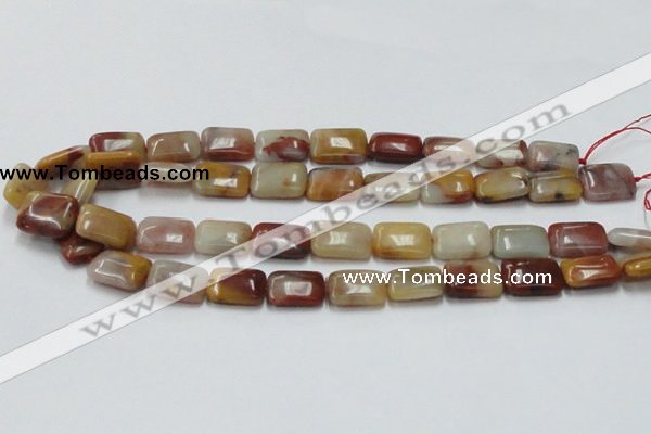 CRS21 15.5 inches 13*18mm rectangle rainbow stone beads wholesale