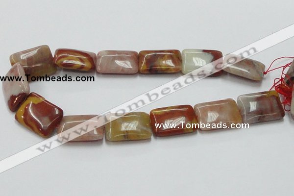 CRS22 15.5 inches 23*30mm rectangle rainbow stone beads wholesale