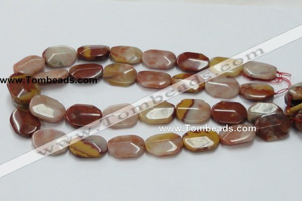CRS23 15.5 inches 18*25mm faceted oval rainbow stone beads wholesale