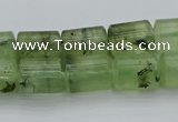 CRU226 15.5 inches 10*14mm triangle green rutilated quartz beads