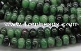 CRZ05 15.5 inches 4*6mm rondelle ruby zoisite gemstone beads Wholesale