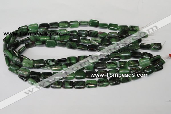 CRZ51 15.5 inches 10*14mm rectangle ruby zoisite gemstone beads