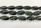 CRZ797 15.5 inches 15*30mm twisted oval ruby zoisite gemstone beads