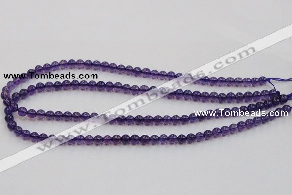 CSA03 15.5 inches 6mm round synthetic amethyst beads wholesale