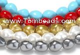CSB05 16 inches 16*20mm nugget shell pearl beads Wholesale