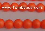 CSB1310 15.5 inches 4mm matte round shell pearl beads wholesale