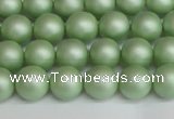 CSB1391 15.5 inches 6mm matte round shell pearl beads wholesale