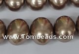 CSB166 15.5 inches 15*18mm – 16*19mm oval shell pearl beads