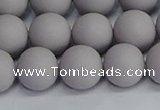CSB1683 15.5 inches 10mm round matte shell pearl beads wholesale