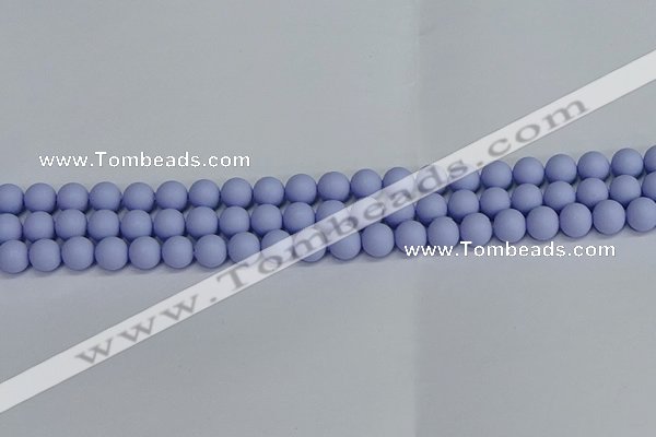 CSB1701 15.5 inches 6mm round matte shell pearl beads wholesale