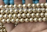 CSB2117 15.5 inches 10mm ball shell pearl beads wholesale