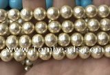 CSB2120 15.5 inches 16mm ball shell pearl beads wholesale