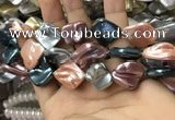 CSB2170 15.5 inches 16*16mm - 18*20mm baroque mixed shell pearl beads