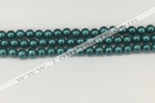 CSB2331 15.5 inches 6mm round wrinkled shell pearl beads wholesale