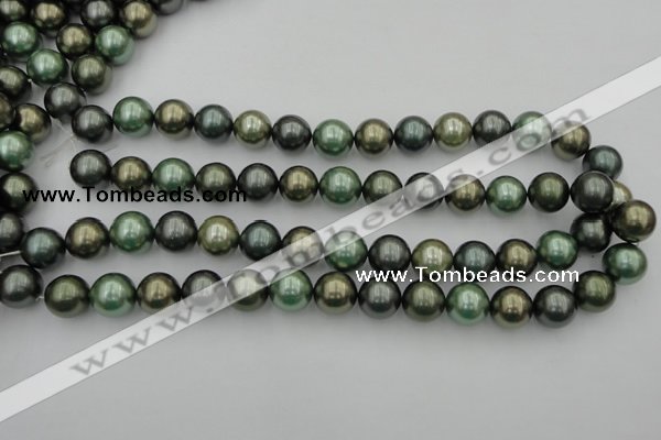 CSB385 15.5 inches 14mm round mixed color shell pearl beads