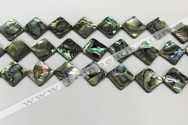 CSB4121 15.5 inches 14*14mm diamond abalone shell beads wholesale