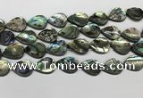 CSB4139 15.5 inches 15*20mm flat teardrop abalone shell beads