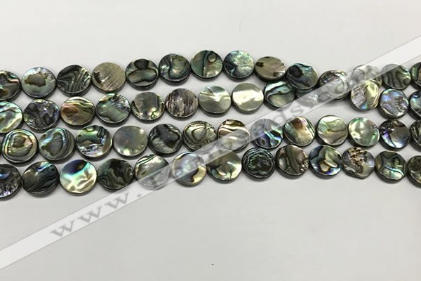 CSB4168 15.5 inches 8mm coin abalone shell beads wholesale